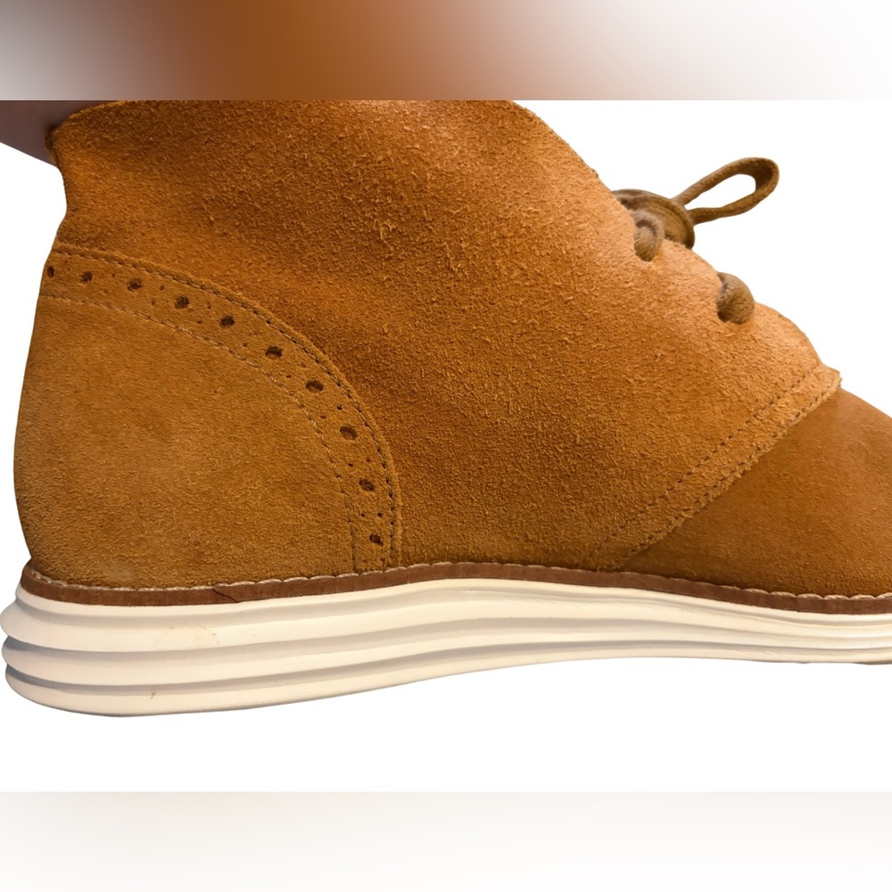 Cole Haan Women’s Suede Lace-Up Shoes | Tan Desert Boot Style Size 8 - Picture 5 of 6